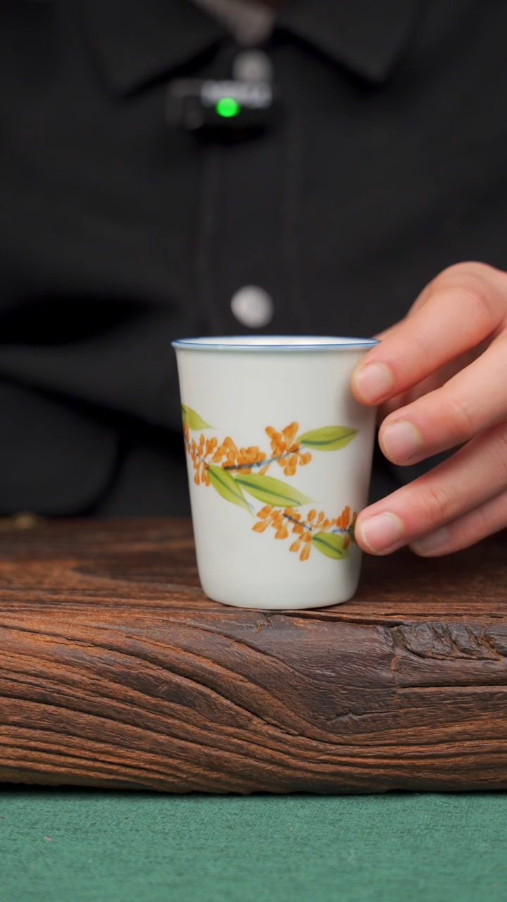 【闪购商品】瓷片6寻一缕瓷香杯釉下手工手绘瓷器