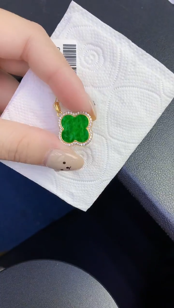 颈饰未镶嵌翡翠缅甸天然翡翠A货