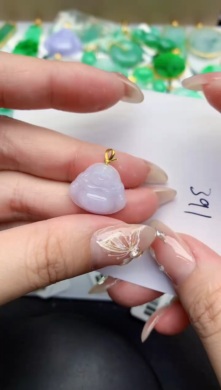 【闪购商品】翡翠颈饰18K金镶嵌0000000000