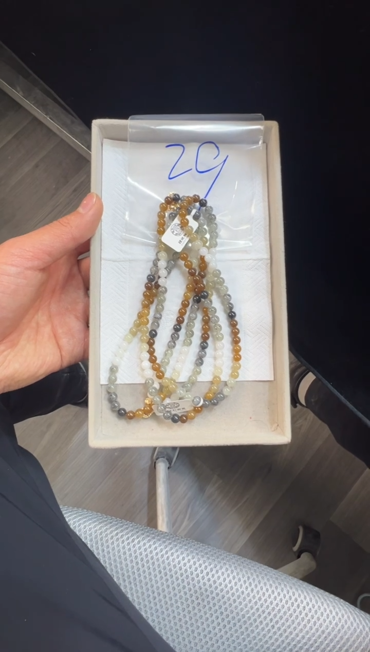 未镶嵌手链和田玉楼兰三色卡6长串多样性拍一发一