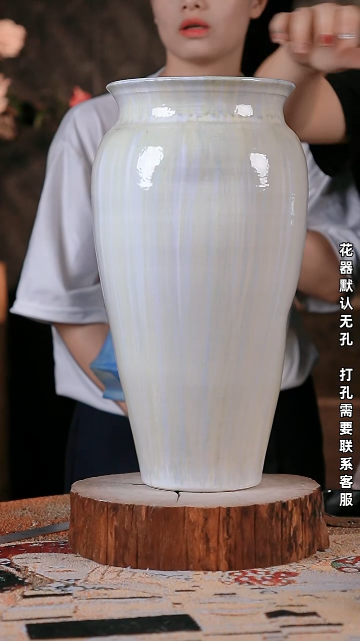 摆件  景德镇高温花器摆件