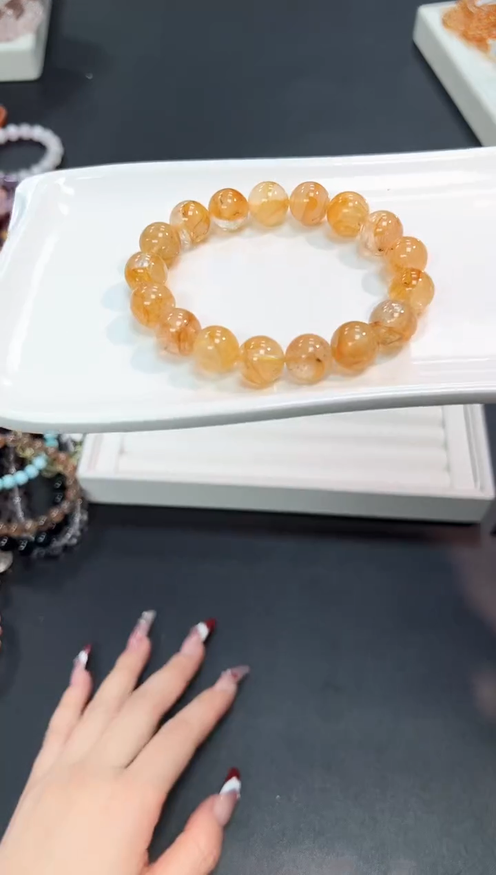 【闪购商品】水晶手串未镶嵌30W多样性发其一1条默认微瑕