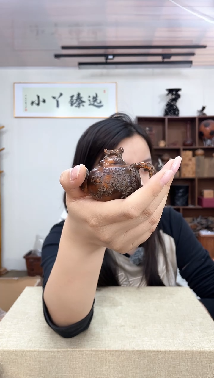 254老黄杨壶摆件木木木