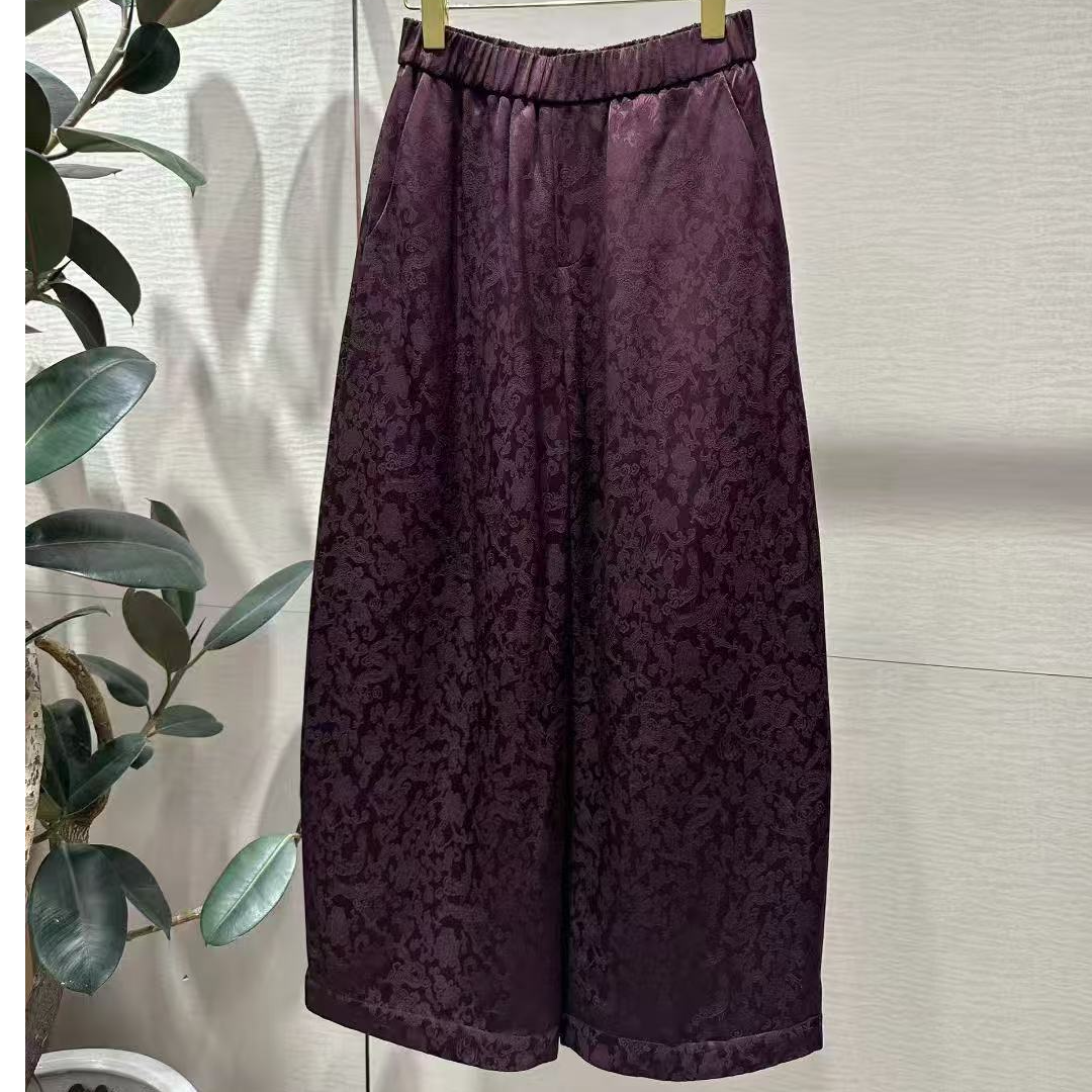 【渣渣严选加棉提花裤子】QDXSL15126款