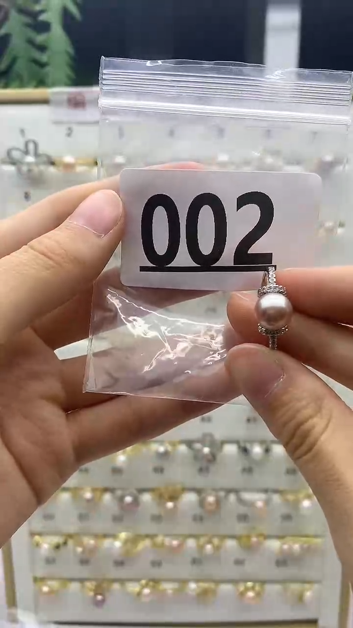 合金戒指淡水珍珠002