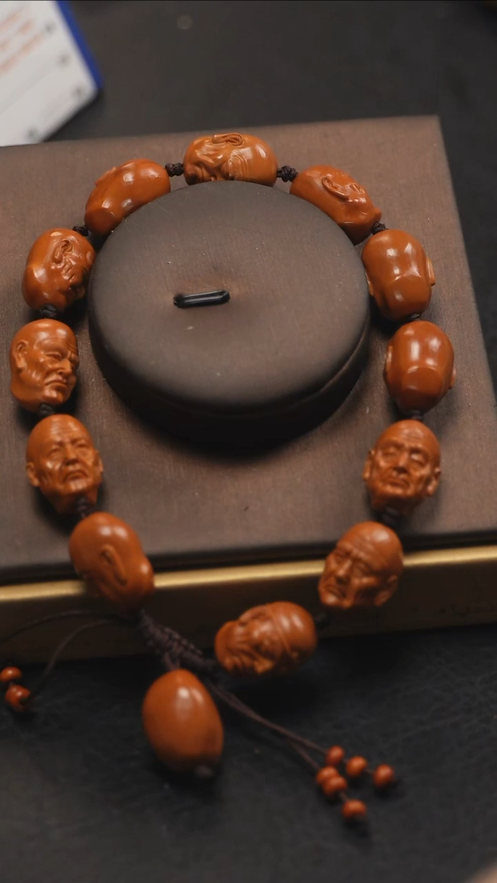 【闪购商品】橄榄核手串/手链 鱼子精品核雕