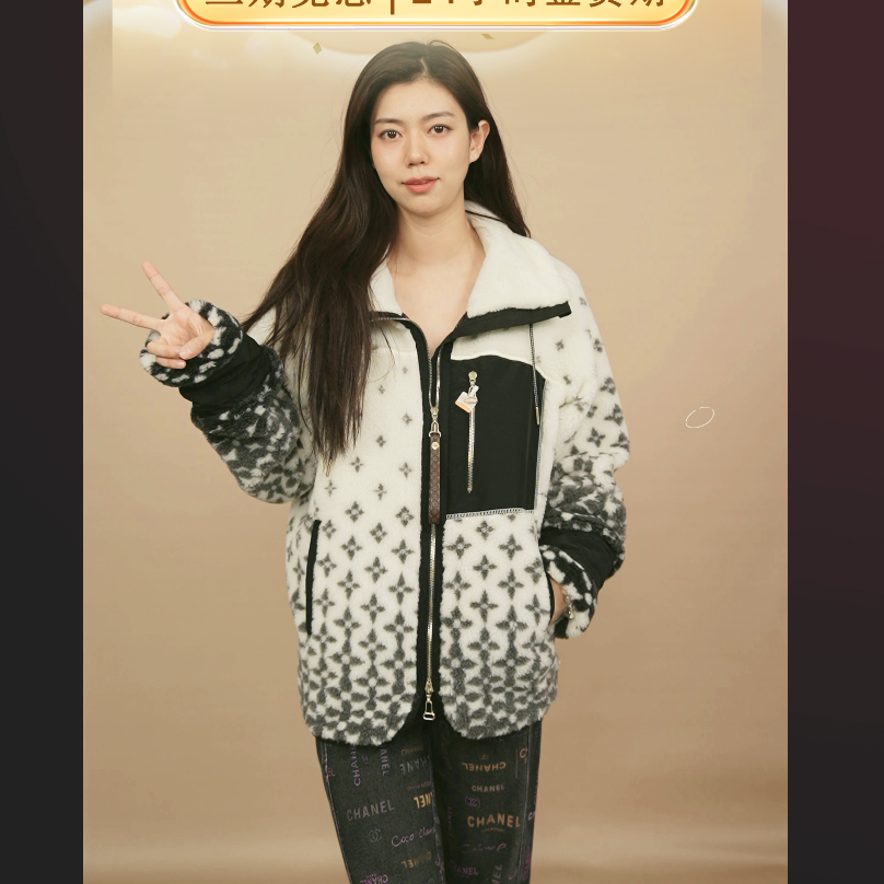 95新 LouisVuitton/路易威登 外套34码黑白色/250912LXX7Z02
