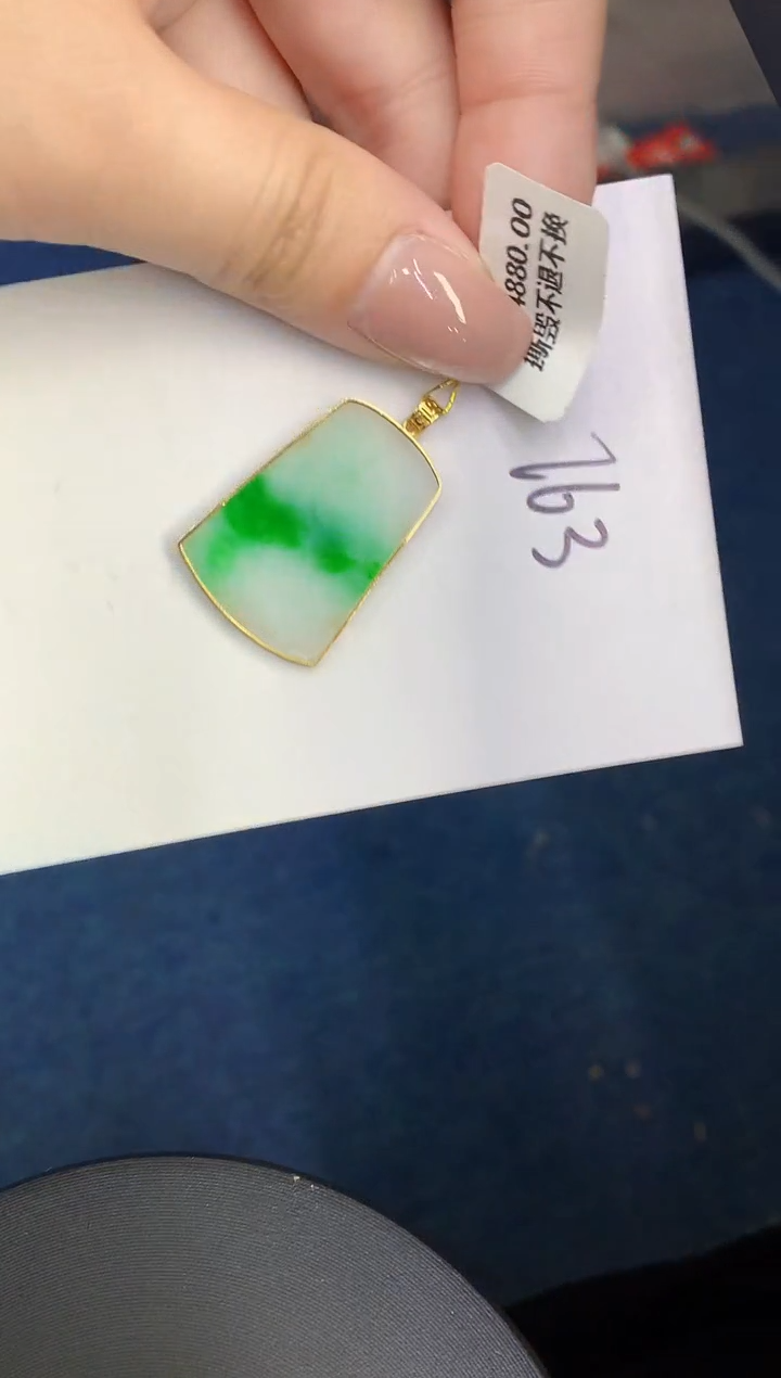 【闪购商品】翡翠颈饰18K金镶嵌00000000000
