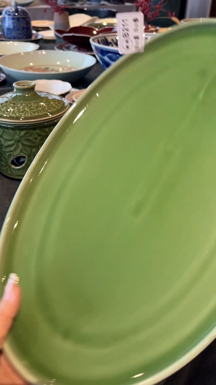 【闪购商品】碗b211福利绿鱼盘       