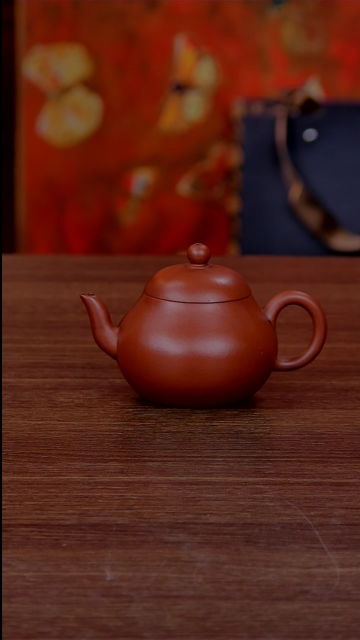 【闪购商品】紫砂茶壶朱泥小康梨形
