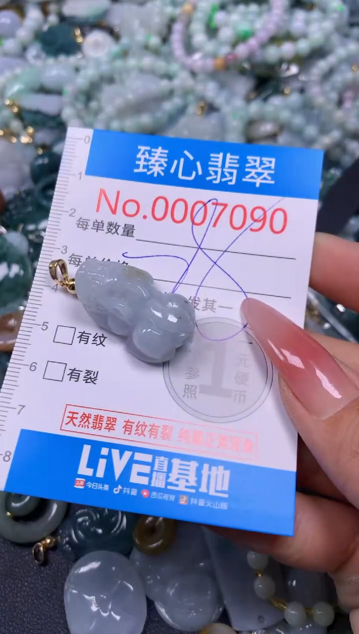 【闪购商品】翡翠颈饰未镶嵌含绳0007090