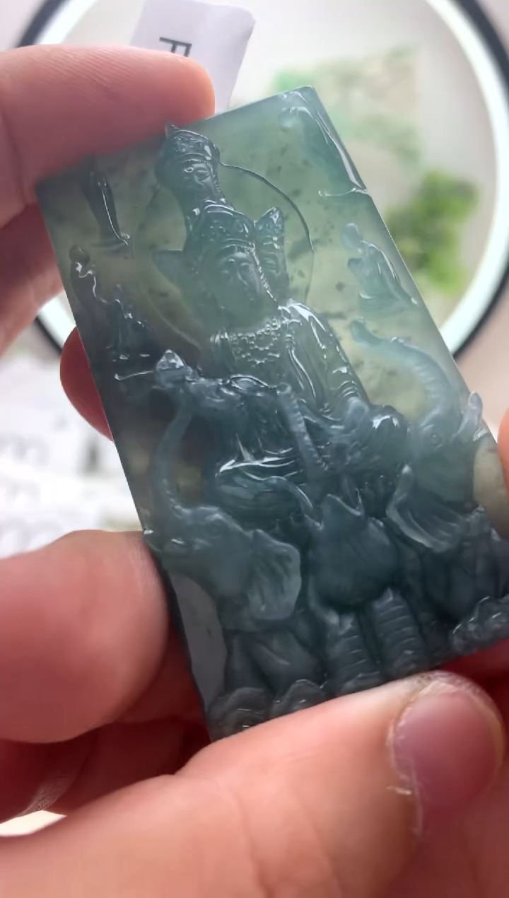 颈饰未镶嵌翡翠普贤