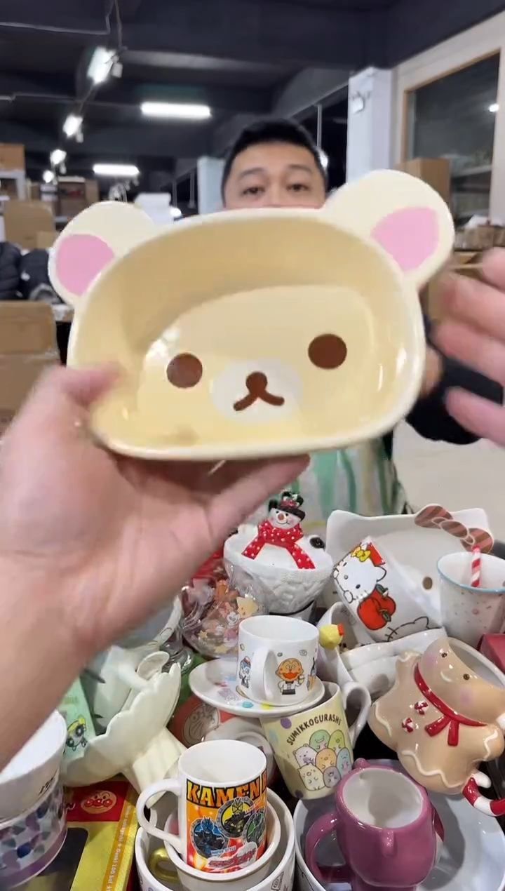 瓷片原盒熊妹深碗