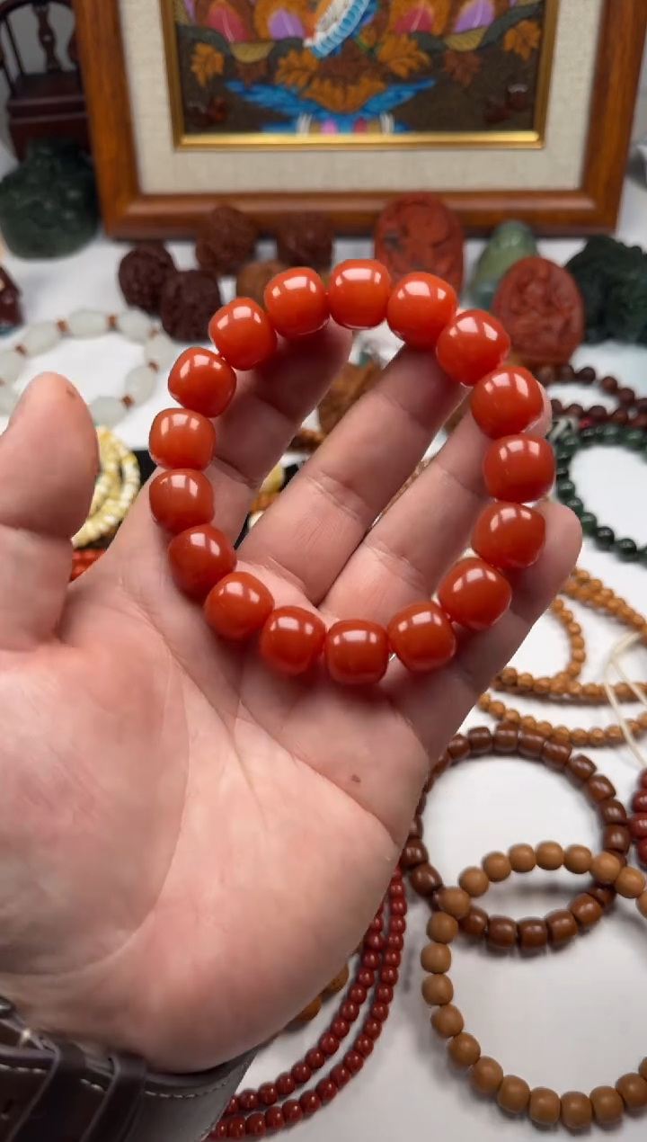 未镶嵌手串南红玛瑙臻**J 手串 南红玛瑙