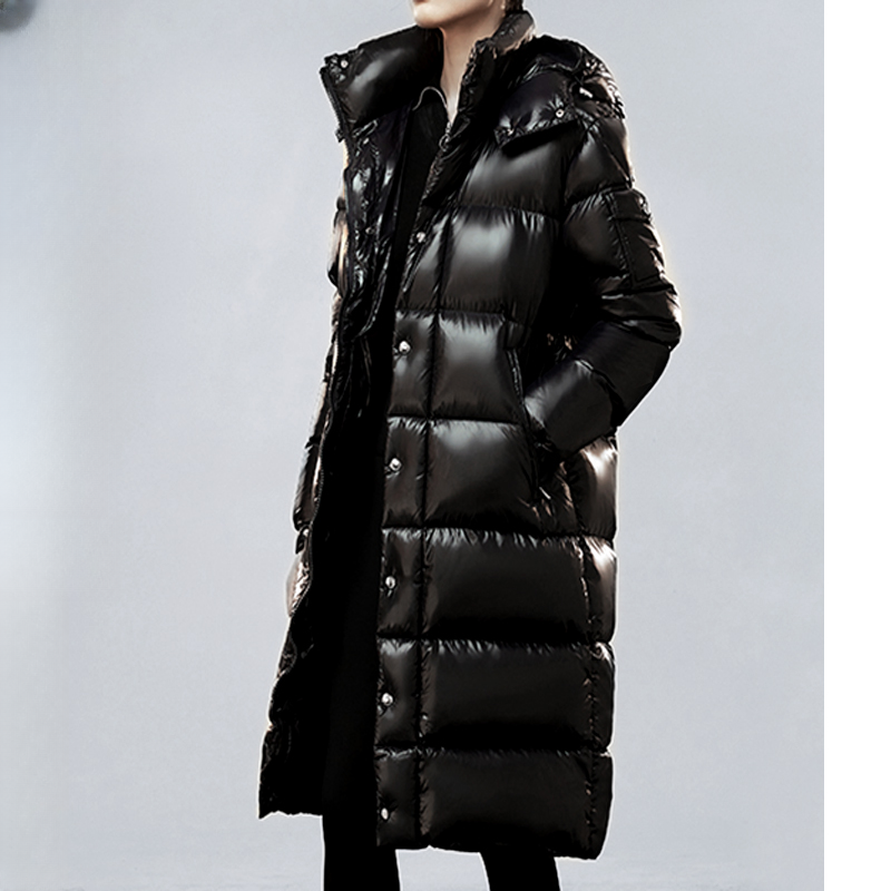 【95%白鹅绒】男女同款长款羽绒服可拆卸连帽款过膝D1930M保暖-BC