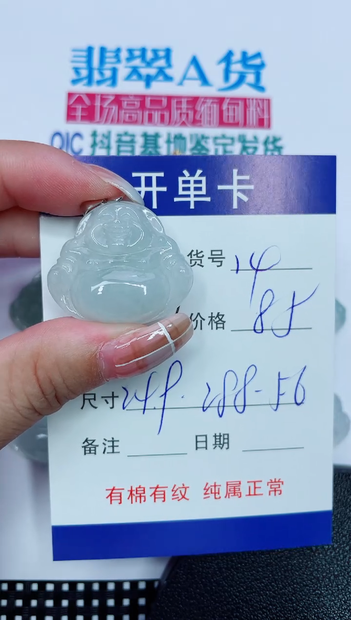 吊坠(赠链)银S925镶嵌翡翠14