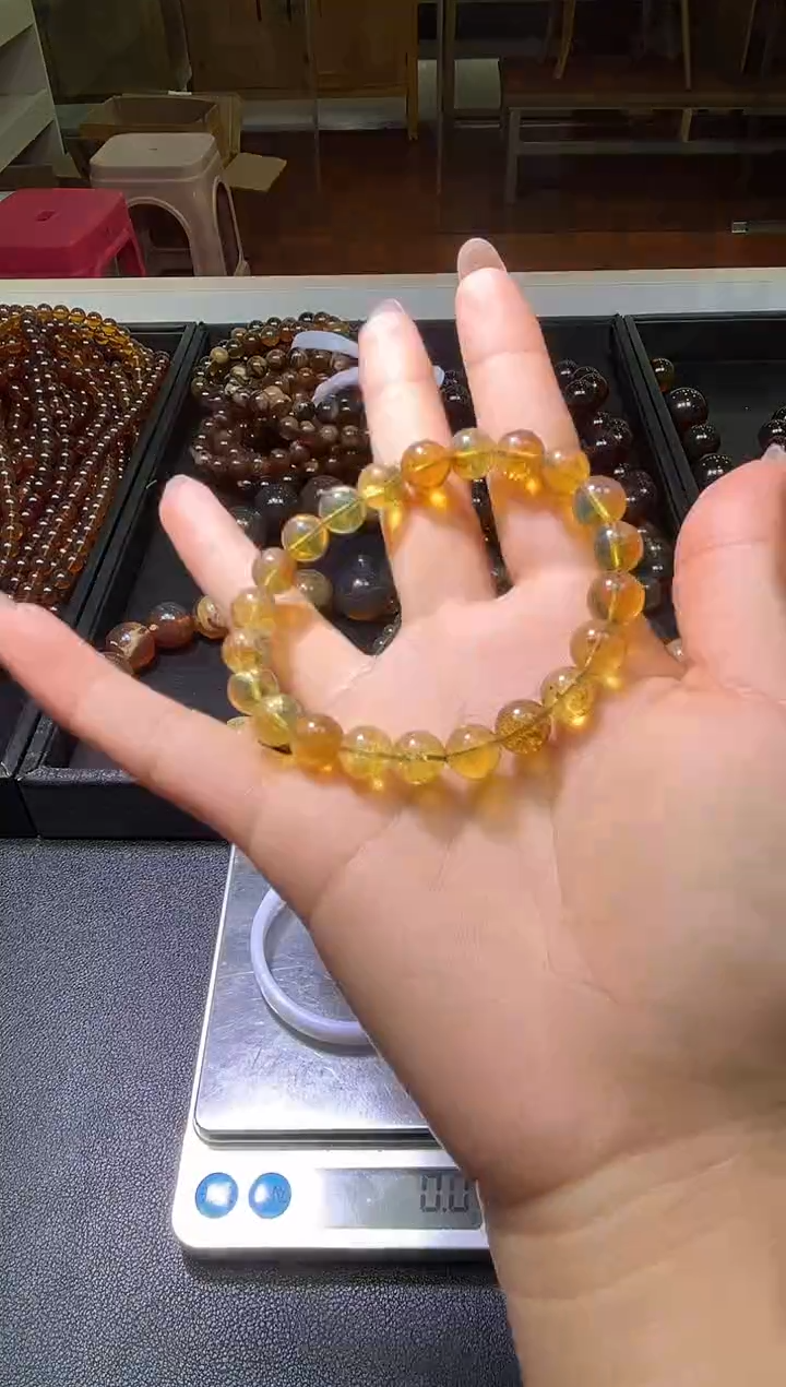 未镶嵌琥珀手串8mm缅甸琥珀手串