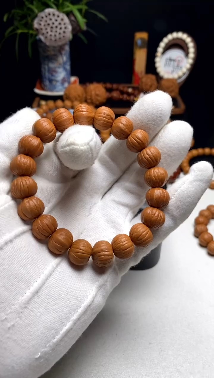 【闪购商品】猴头核桃手串雨墨臻至白标