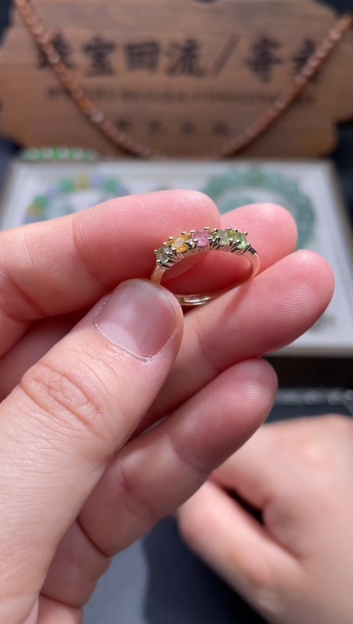 【闪购商品】碧玺戒指银S925镶嵌1..........