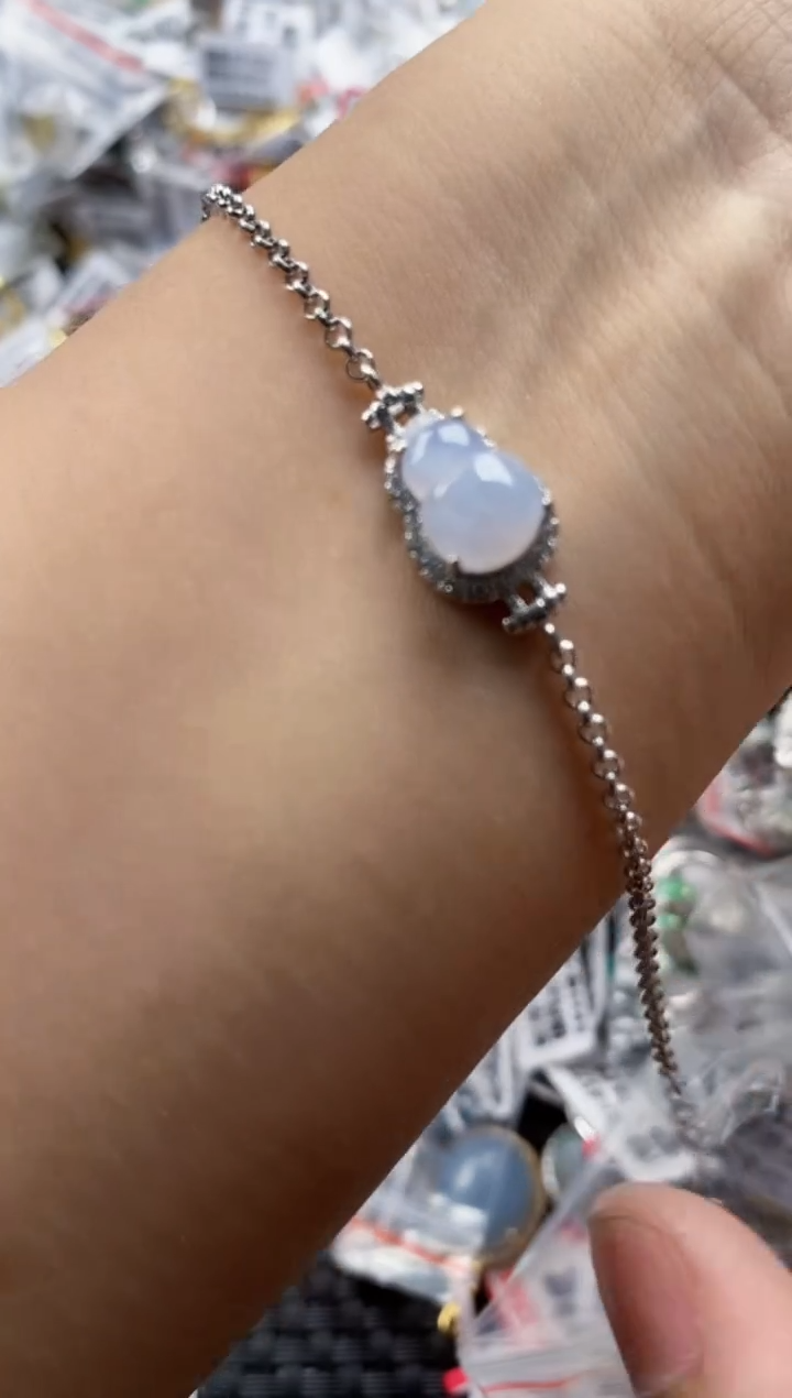 翡翠戒指银S925镶嵌9999      8