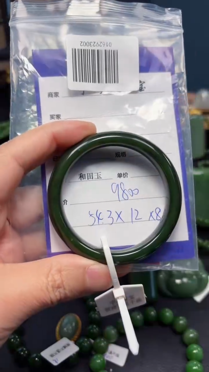 【闪购商品】和田玉（碧玉）手镯未镶嵌1
