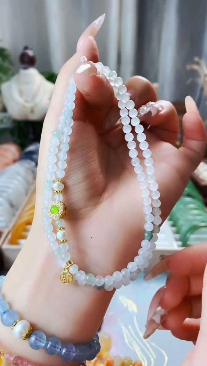 【闪购商品】石英质玉颈饰未镶嵌88