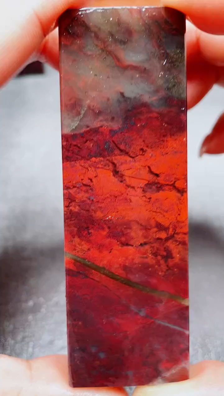 玉桂林鸡血玉素章--5