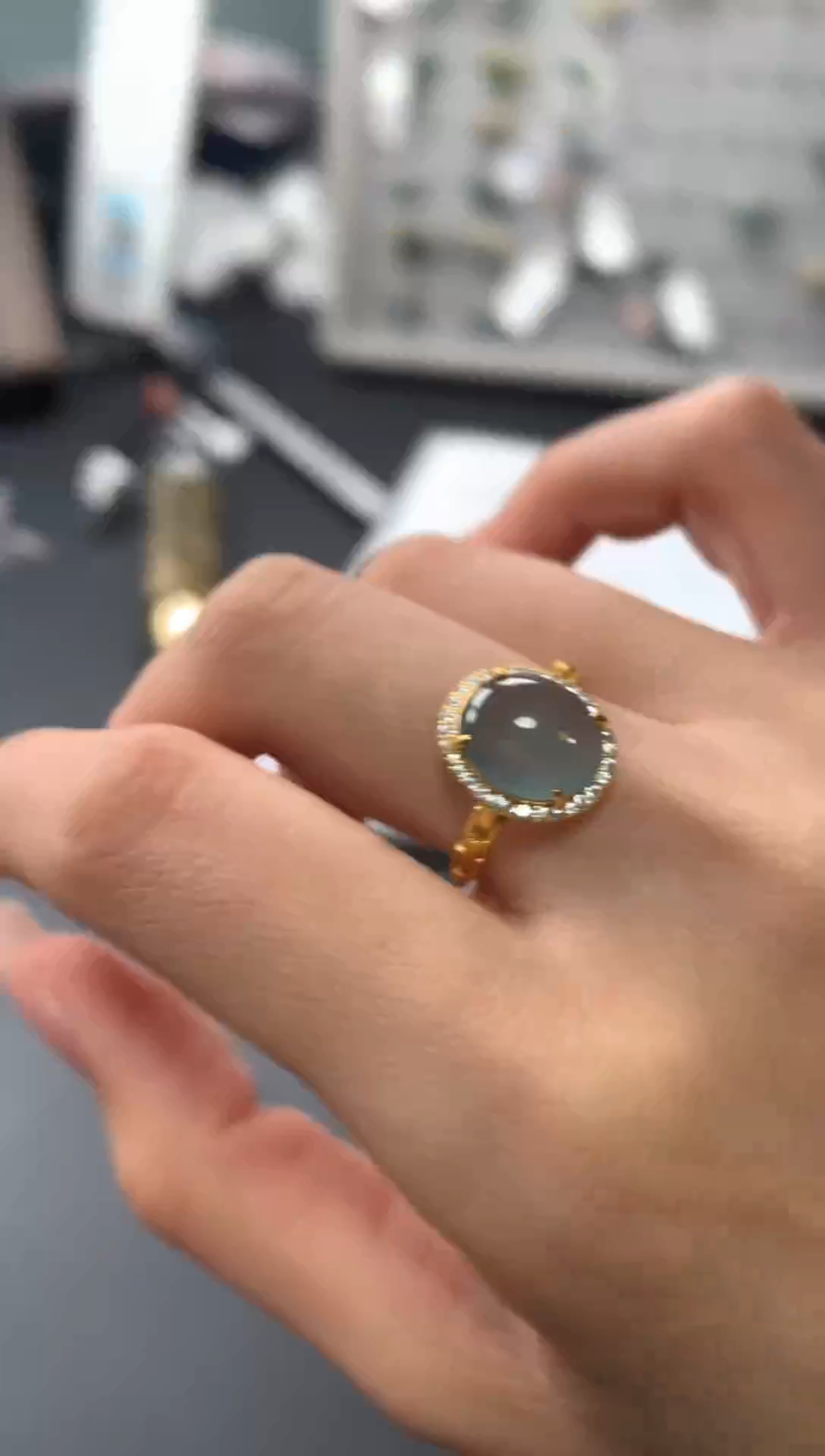 【闪购商品】翡翠戒指银S925镶嵌1111