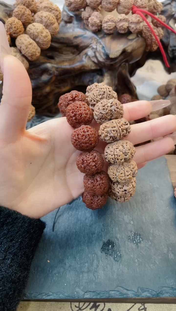 【闪购商品】金刚菩提手串24mm黄头夹板+21mm菠萝蜜