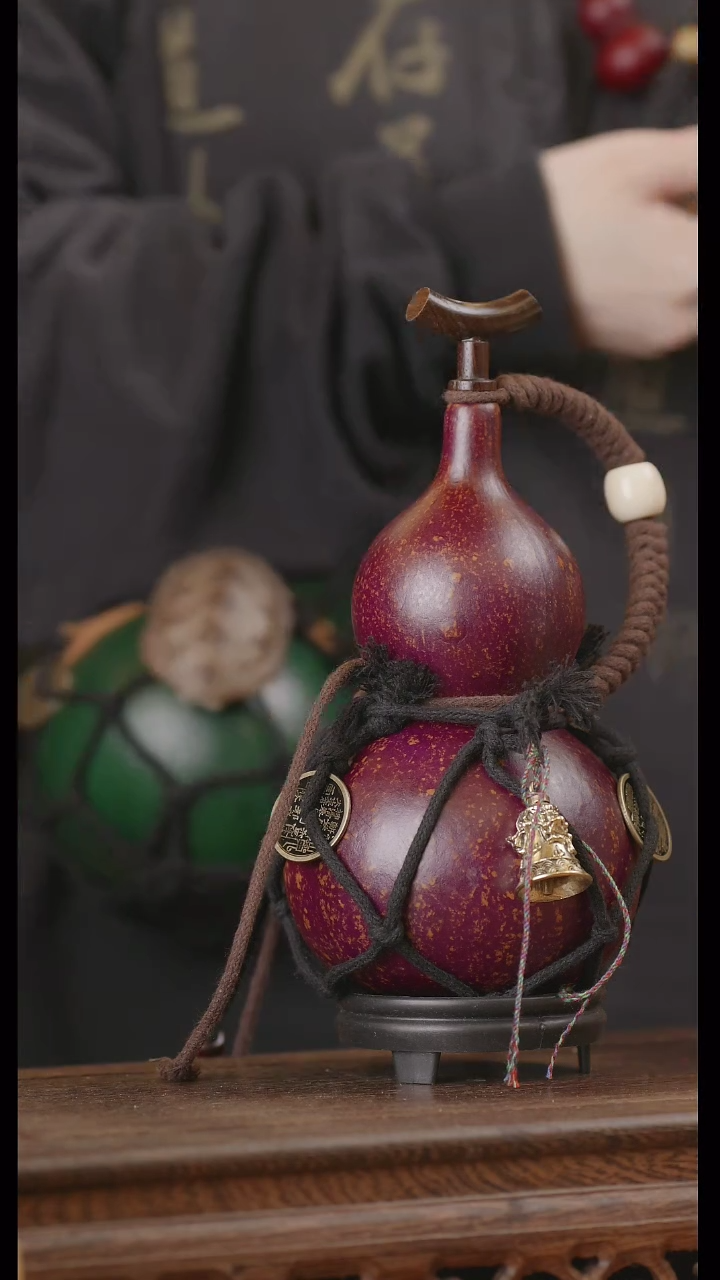 【闪购商品】167号精品天然大漆工艺防渗内胆酒葫芦~