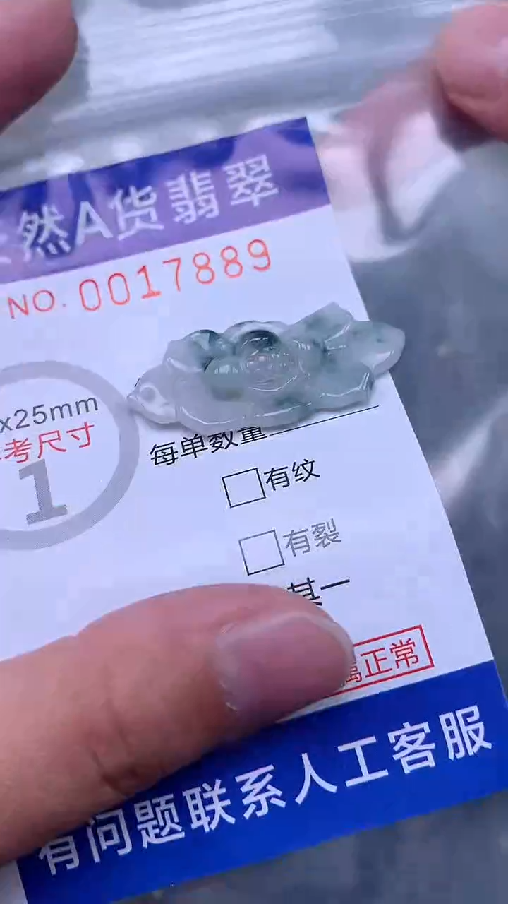 翡翠未镶嵌吊坠(不含链)1