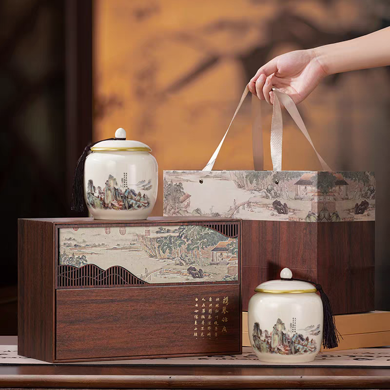 访友双陶白毫银针白茶茶叶高档礼盒装过节送礼高端长辈年货