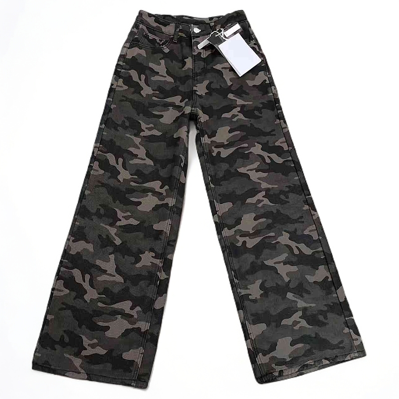 杨家牛仔厚绒直筒阔腿裤98799