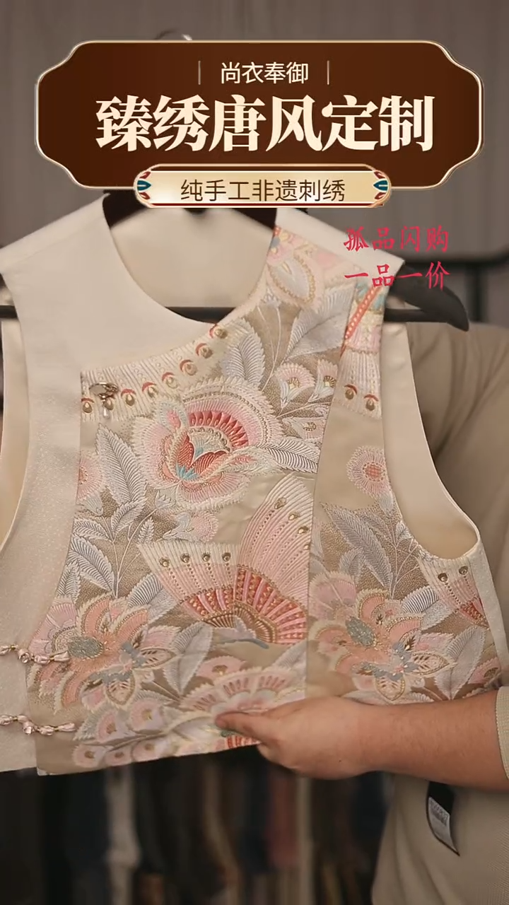 【闪购商品】织绣8.织金蝴蝶采蜜莲花