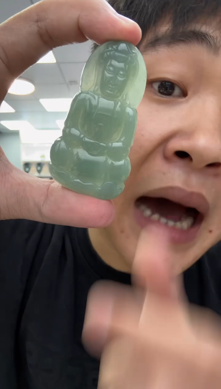 【闪购商品】翡翠颈饰未镶嵌天然翡翠A货孤品一件