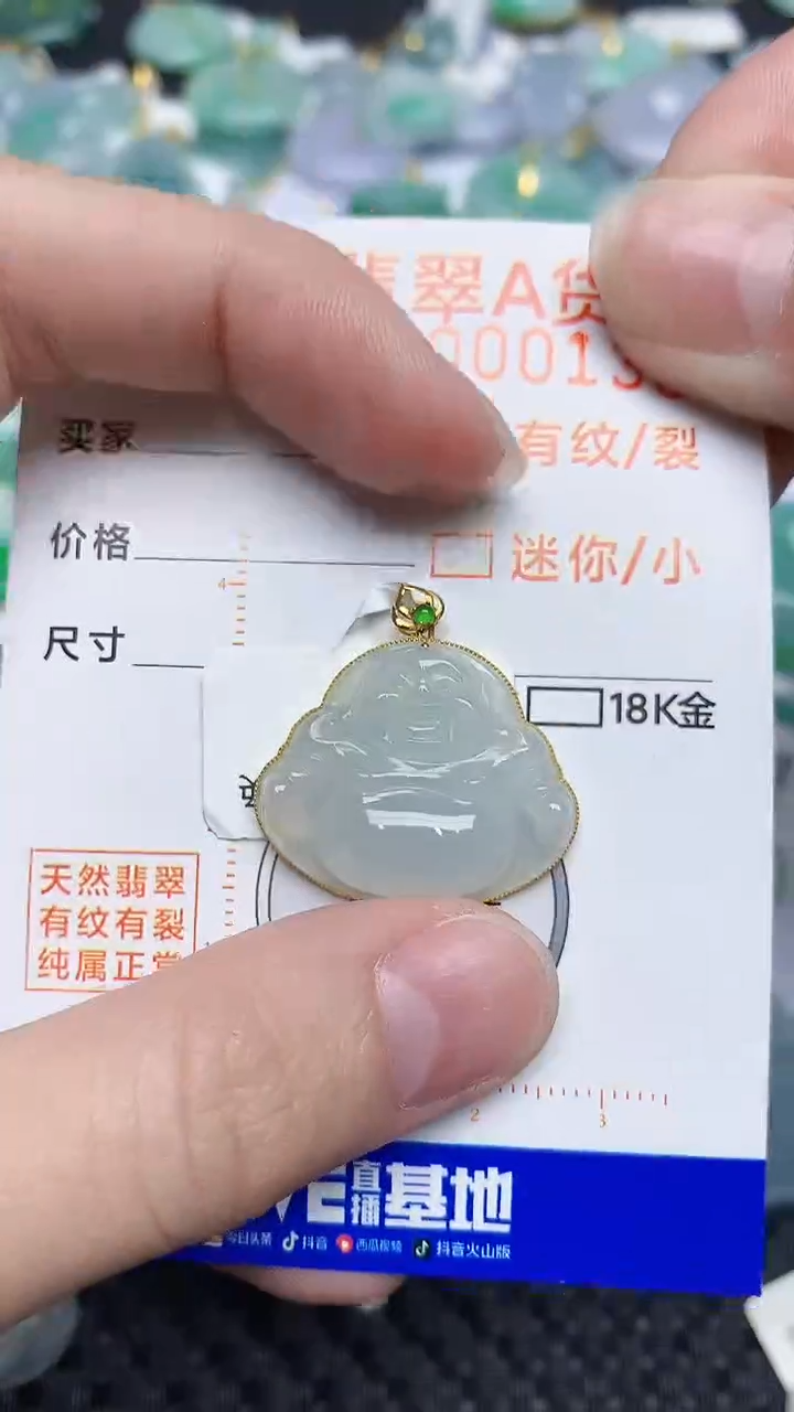 【闪购商品】翡翠颈饰18K金镶嵌645656516
