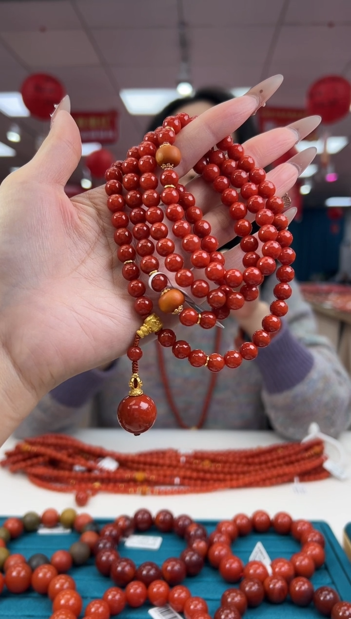 【闪购商品】南红玛瑙项链未镶嵌2.5-（多样式）