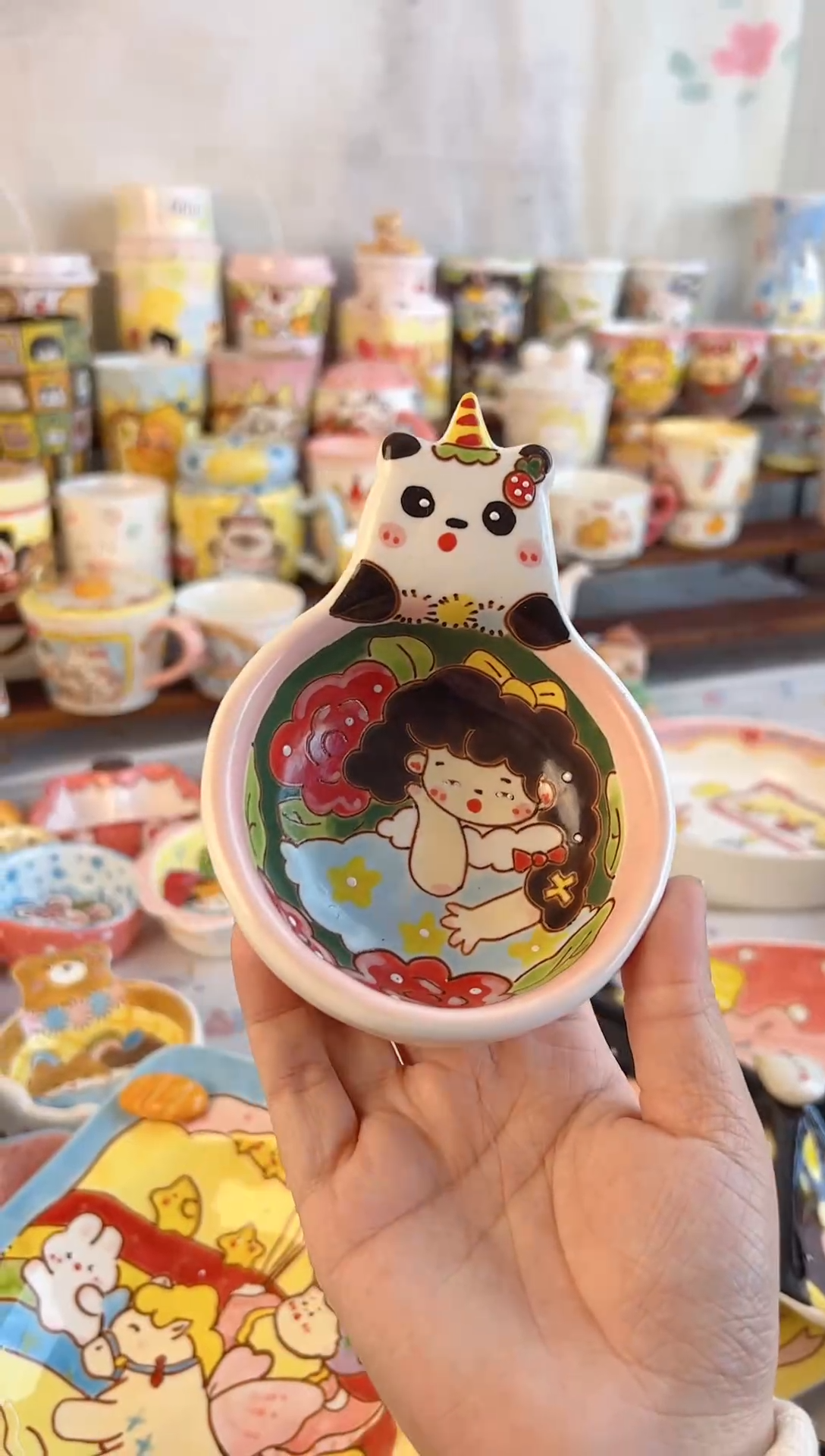 摆件陶不****?景德镇陶瓷手绘微瑕