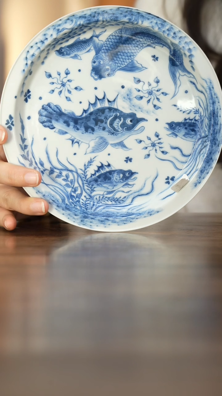 【闪购商品】望月怀古 满绘鱼藻壶承