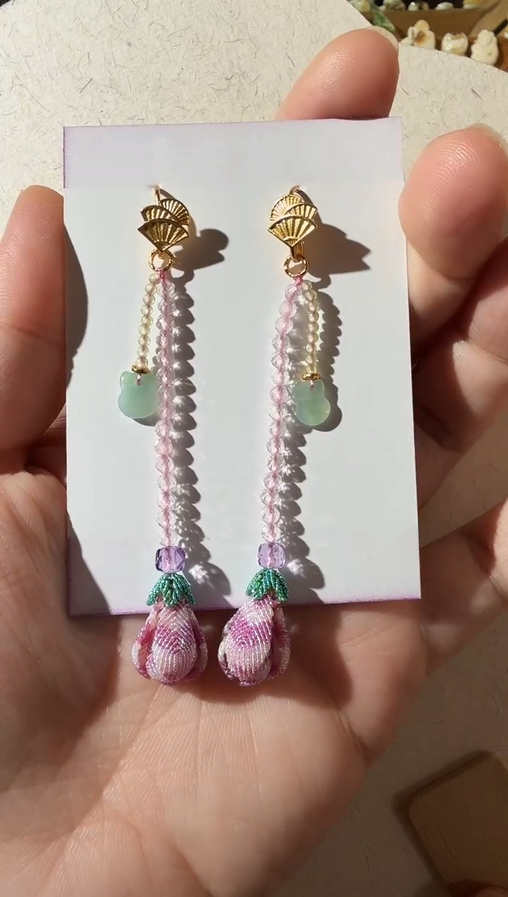 【闪购商品】水晶耳饰未镶嵌水晶耳坠多样性发货