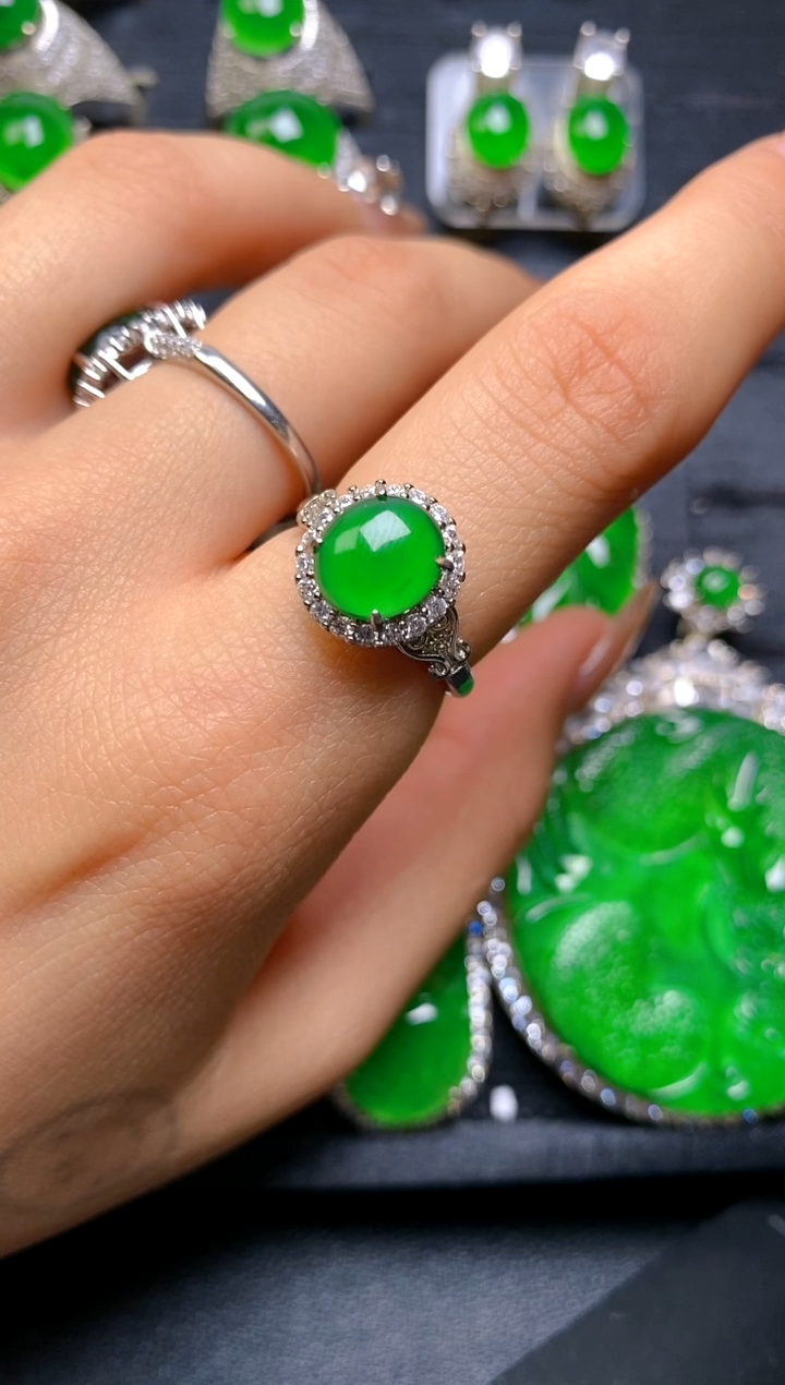 【闪购商品】翡翠戒指未镶嵌女戒