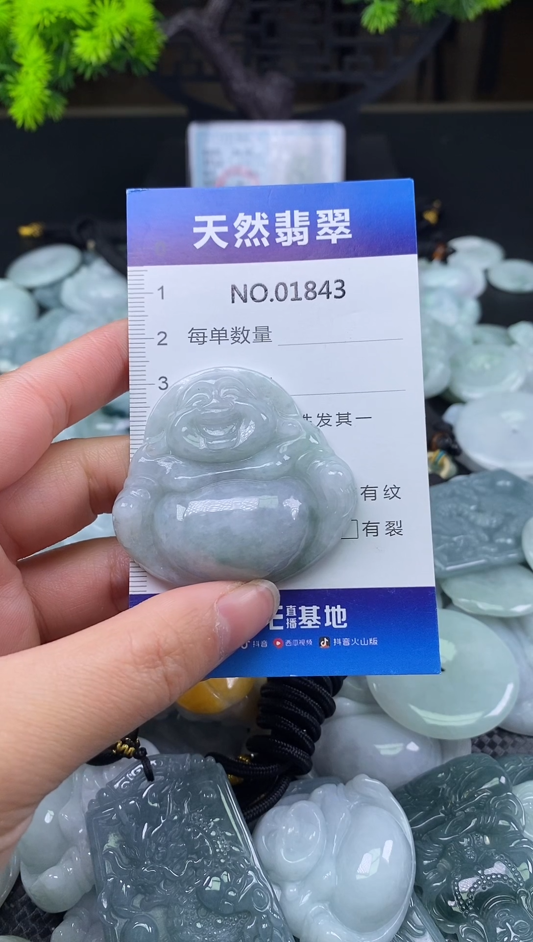 颈饰未镶嵌翡翠天然缅甸翡翠1843