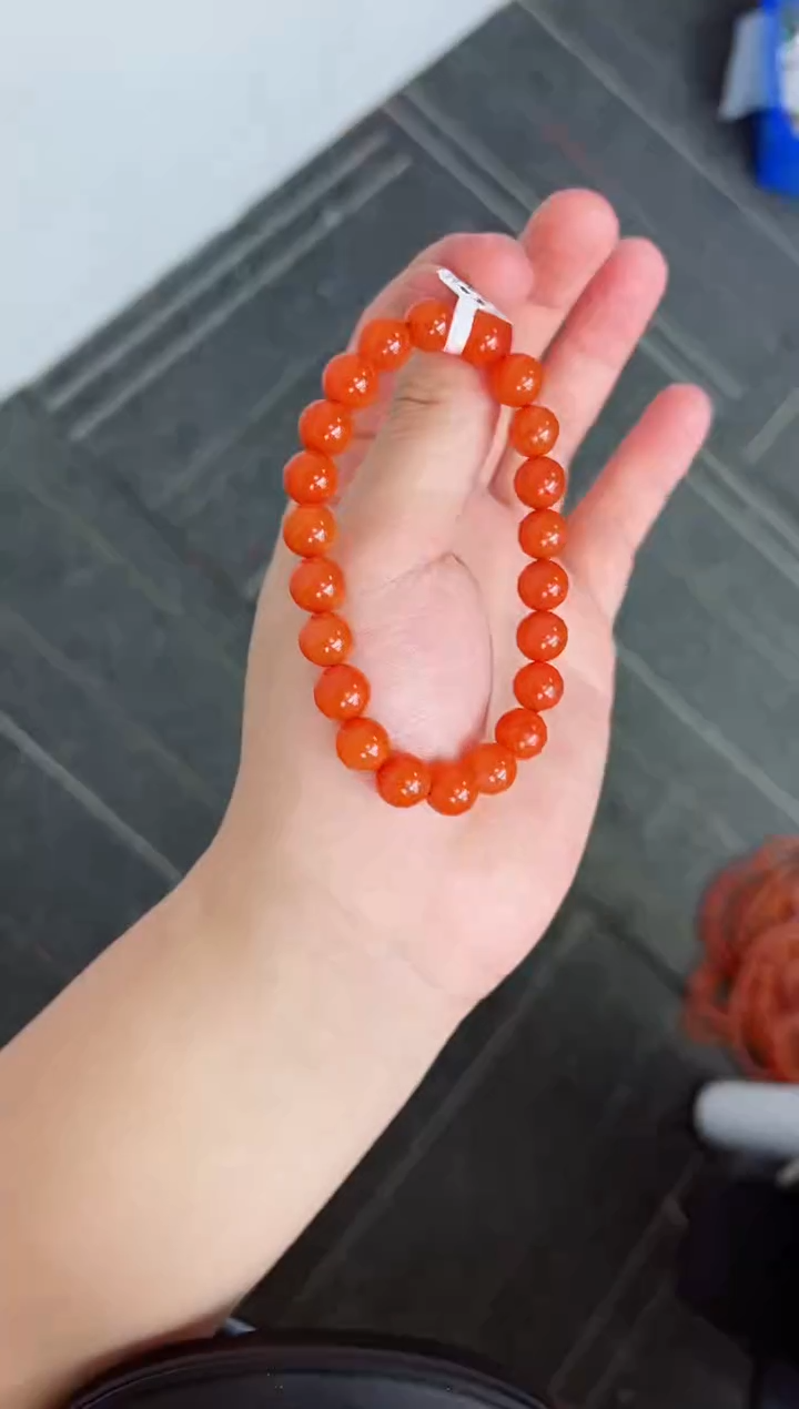 【闪购商品】南红玛瑙亮光手串卡9+未镶嵌保山杨柳滴水洞高品