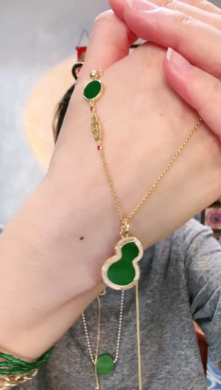 【闪购商品】翡翠吊坠(不含链)银S925镶嵌吊坠