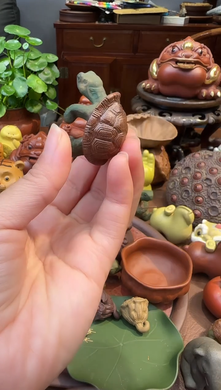 紫砂茶宠爬爬龟小号