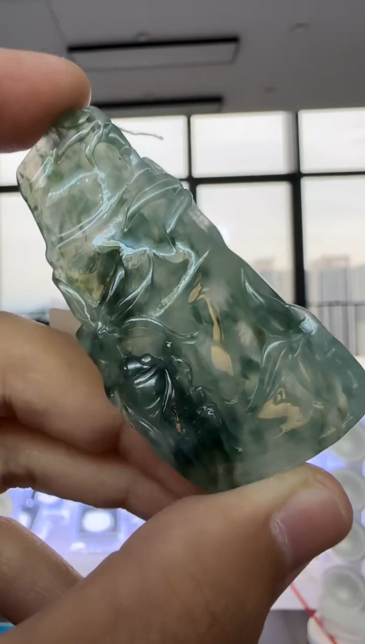【闪购商品】翡翠颈饰未镶嵌天然翡翠A货孤品一件