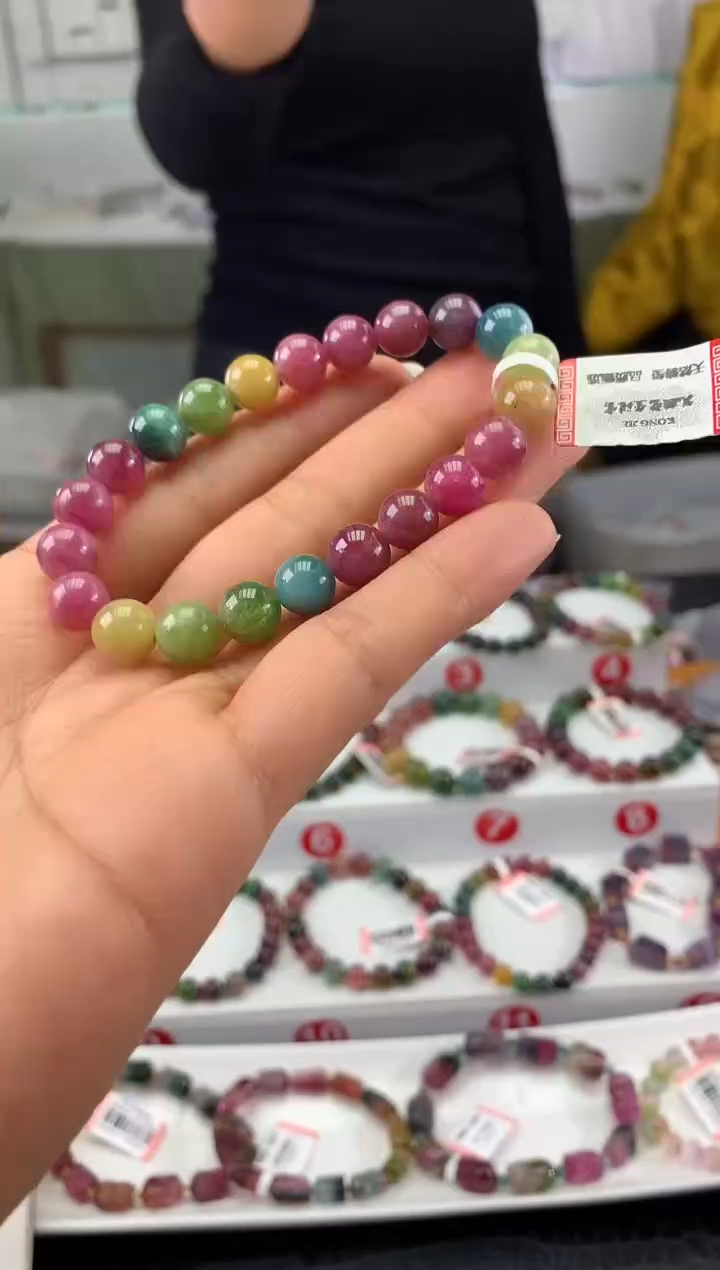 未镶嵌手串碧玺多样性发一条