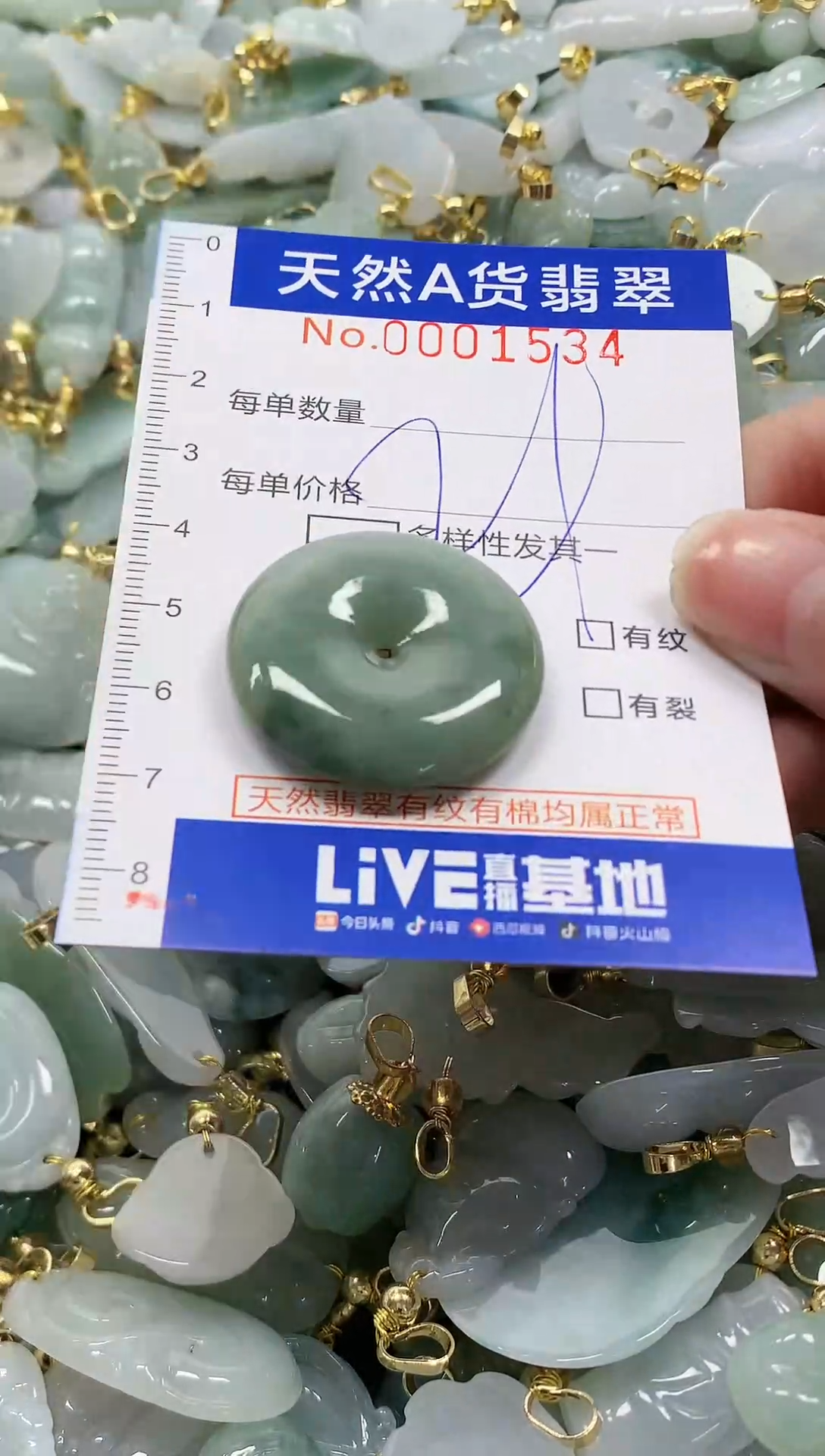 颈饰未镶嵌翡翠纯天然a货翡翠