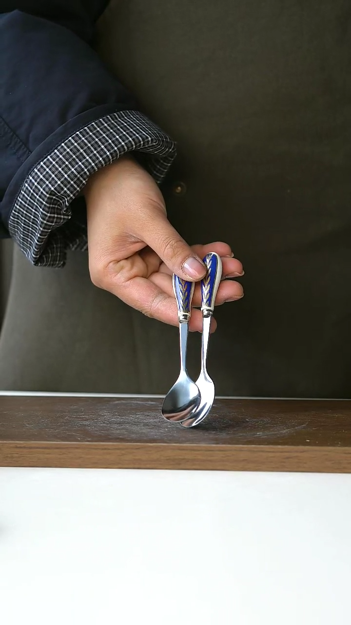 【闪购商品】陶瓷甜品勺2只装@4-2@