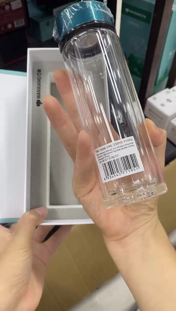 高硼硅玻璃盖子款万象双层v126sl-230ml绿